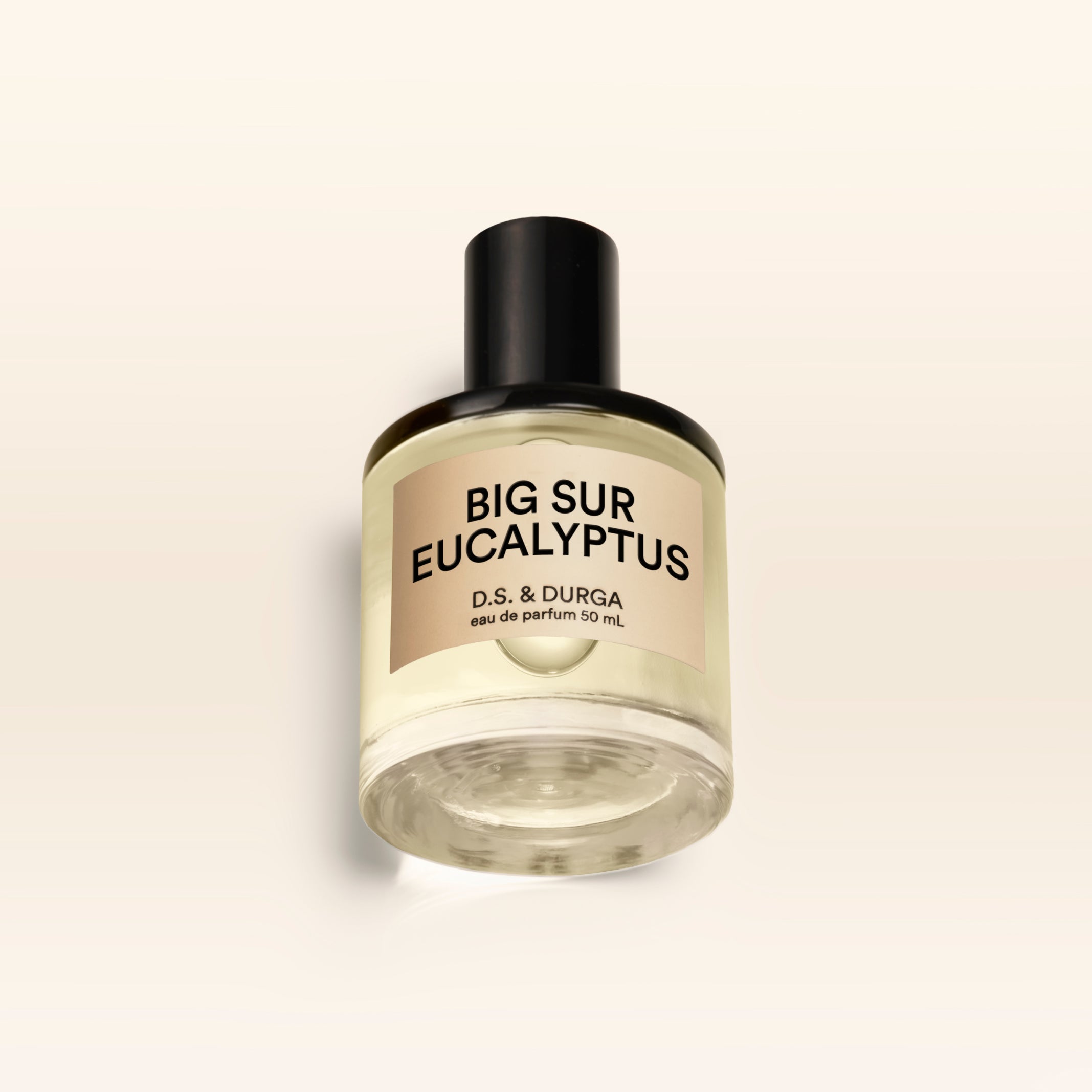 A 50 mL bottle of Big Sur Eucalyptus perfume.